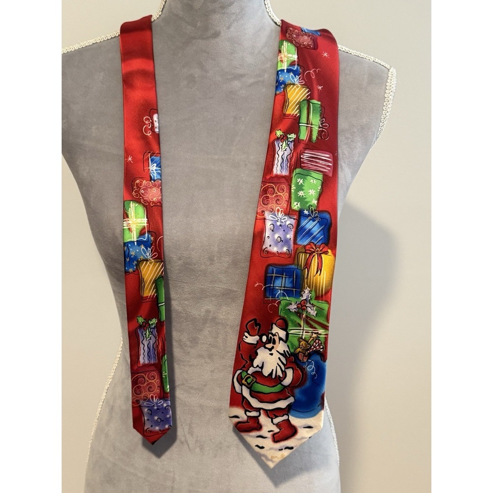 Jerry Garcia Santa Surprise Package Christmas Neck Tie - Collection 58 -‎ Silk - Picture 4 of 10